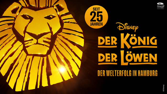 Disneys DER KÖNIG DER LÖWEN Logo zum 25-jährigen Jubiläum im Querformat