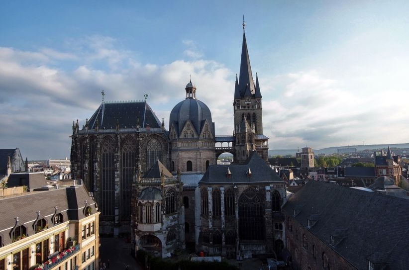 Aachener Dom in Aachen, Blick vom Rathaus