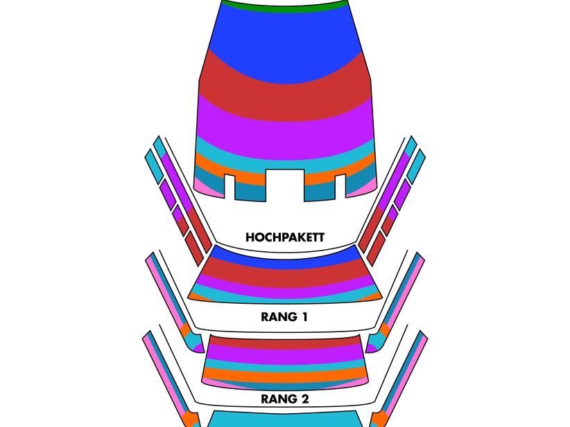 Salon Rosie - Saalplan 