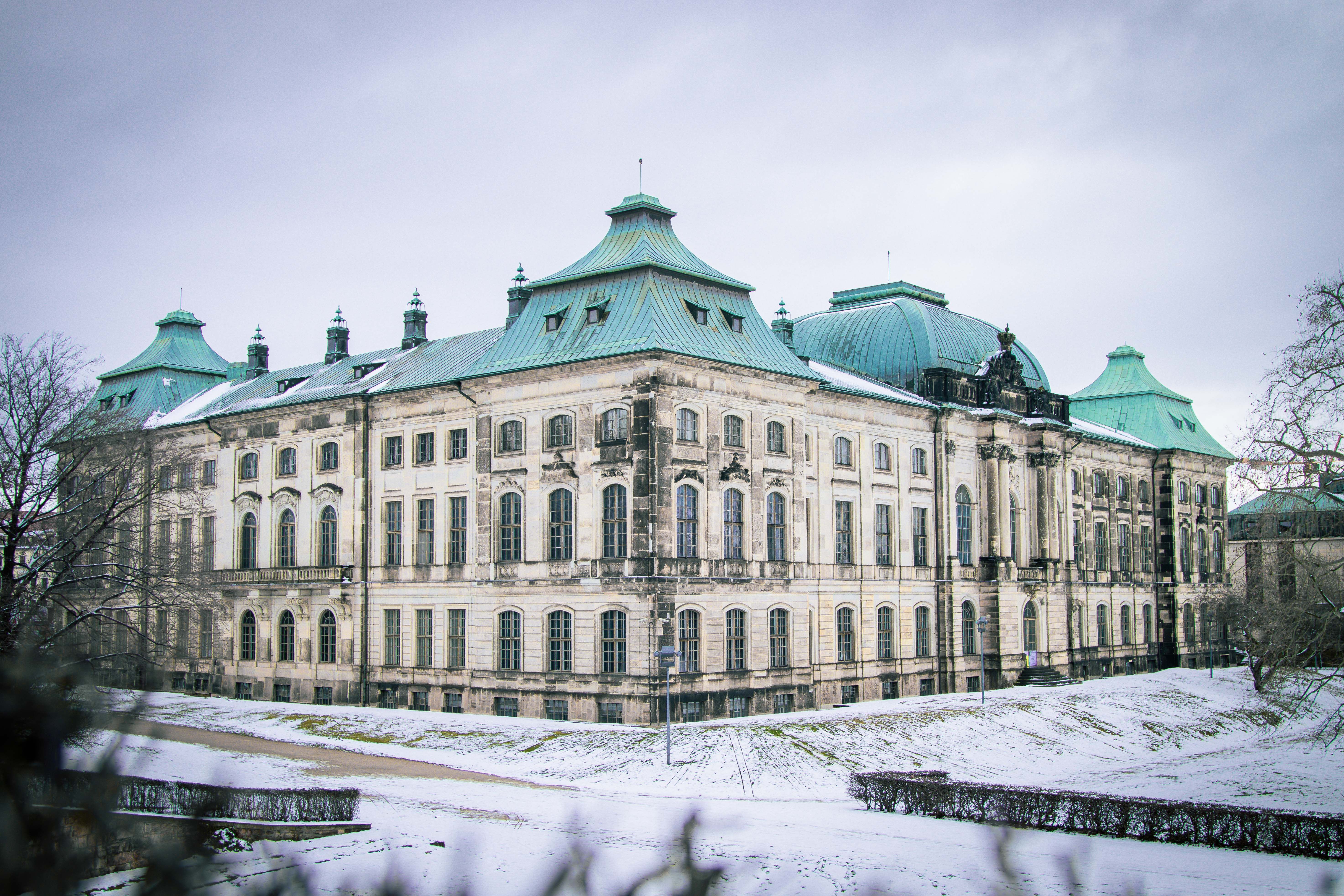 Japanisches Palais in Dresden im Winter