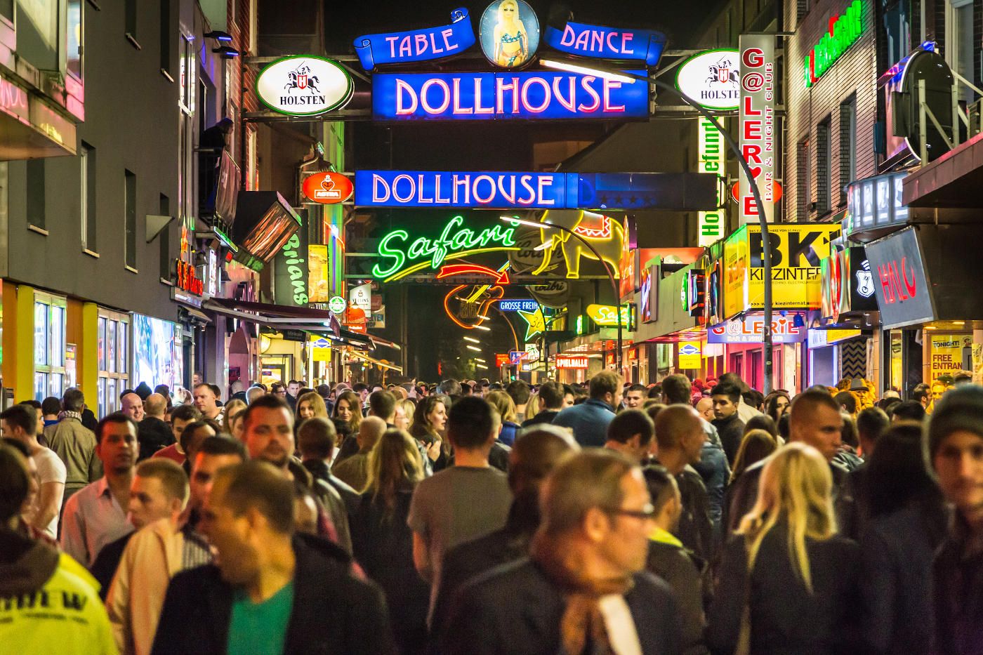 Reeperbahn am Abend