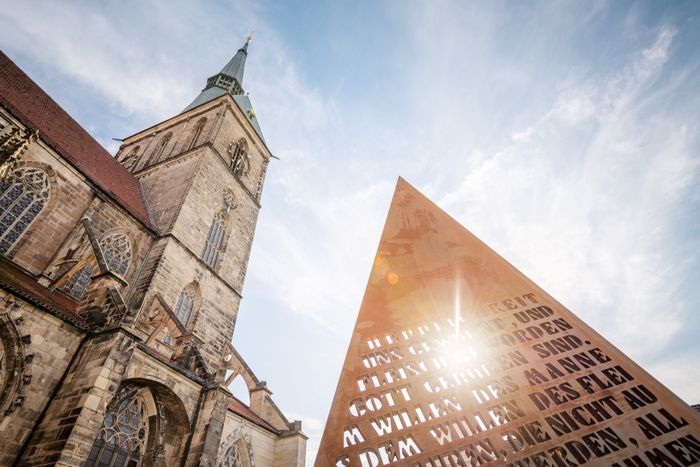 St. Andreas Kirchturm am Marktplatz in Hildesheim