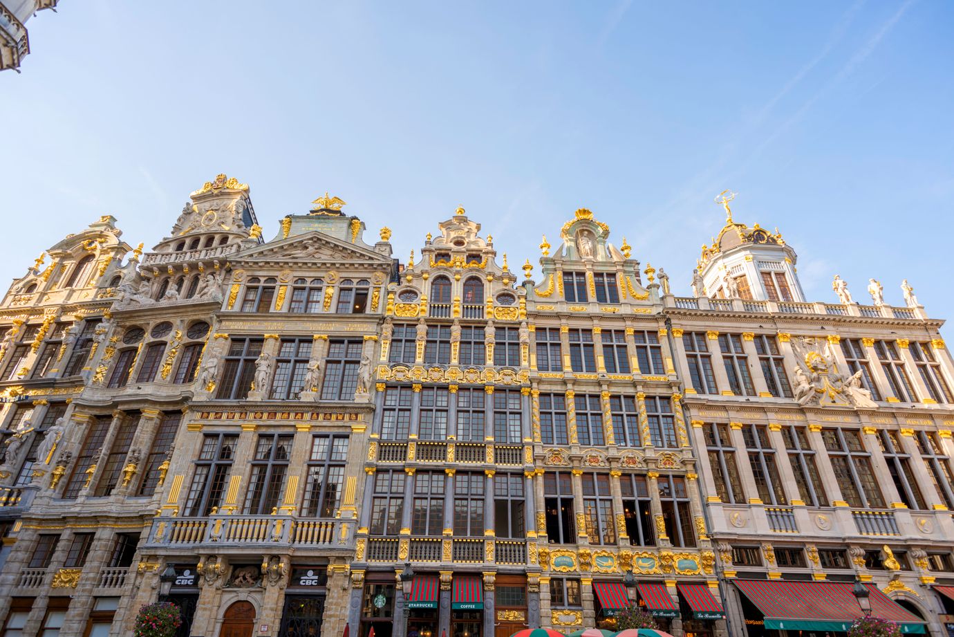 goldene Fassaden in Brüssel