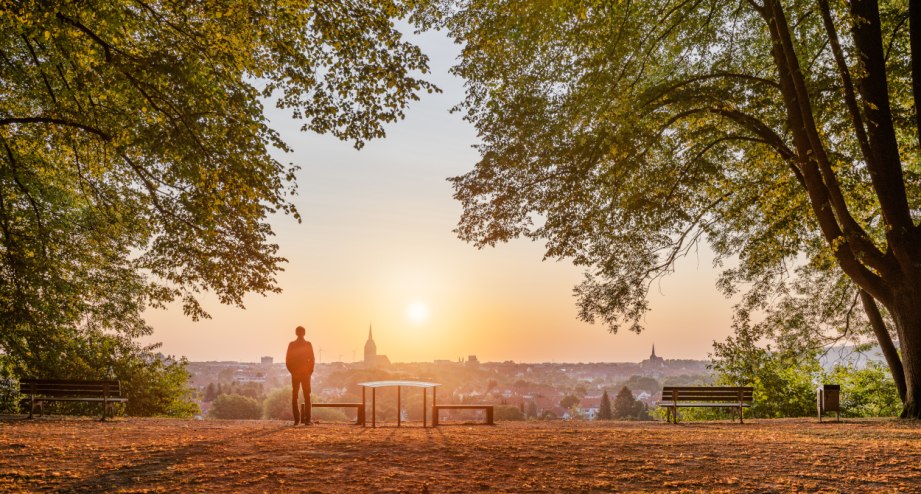 Panoramablick auf Hildesheim. - BAHNHIT.DE, © Hildesheim Marketing GmbH, Foto Dagmar Schwelle