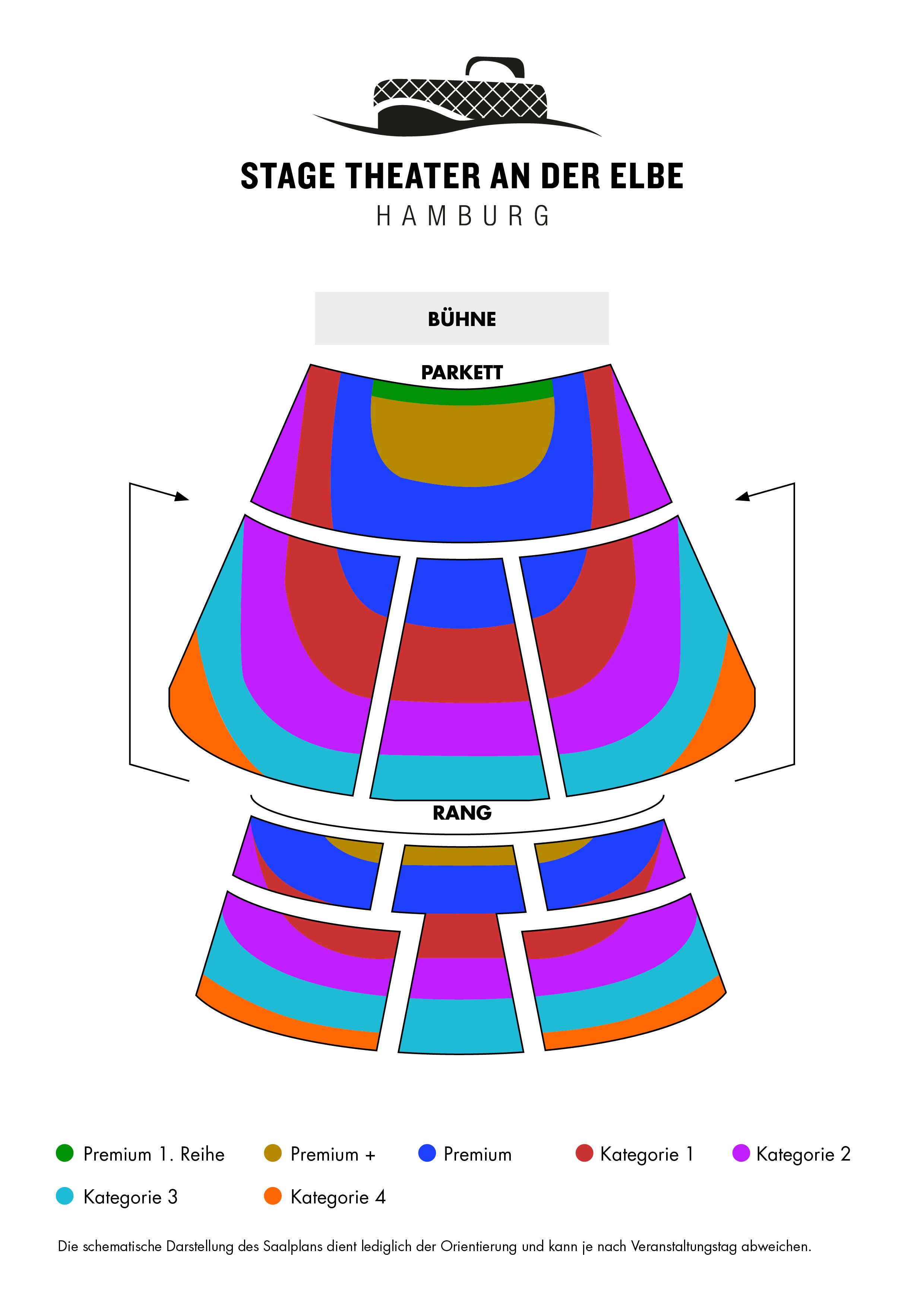 Informationen zu Preiskategorien und Saalplan – Stage Theater an der Elbe Hamburg