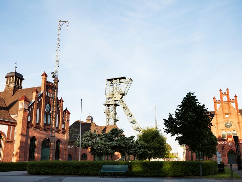 Außenansicht der Zeche Zollern