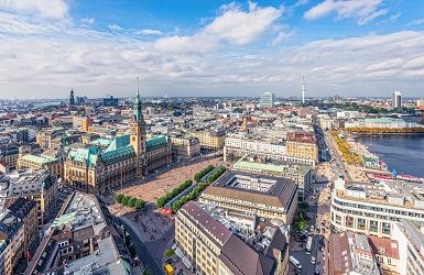 Panoramablick Hamburg