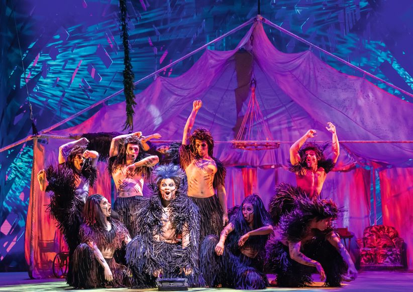 Affen im Musical Tarzan auf der Bühne