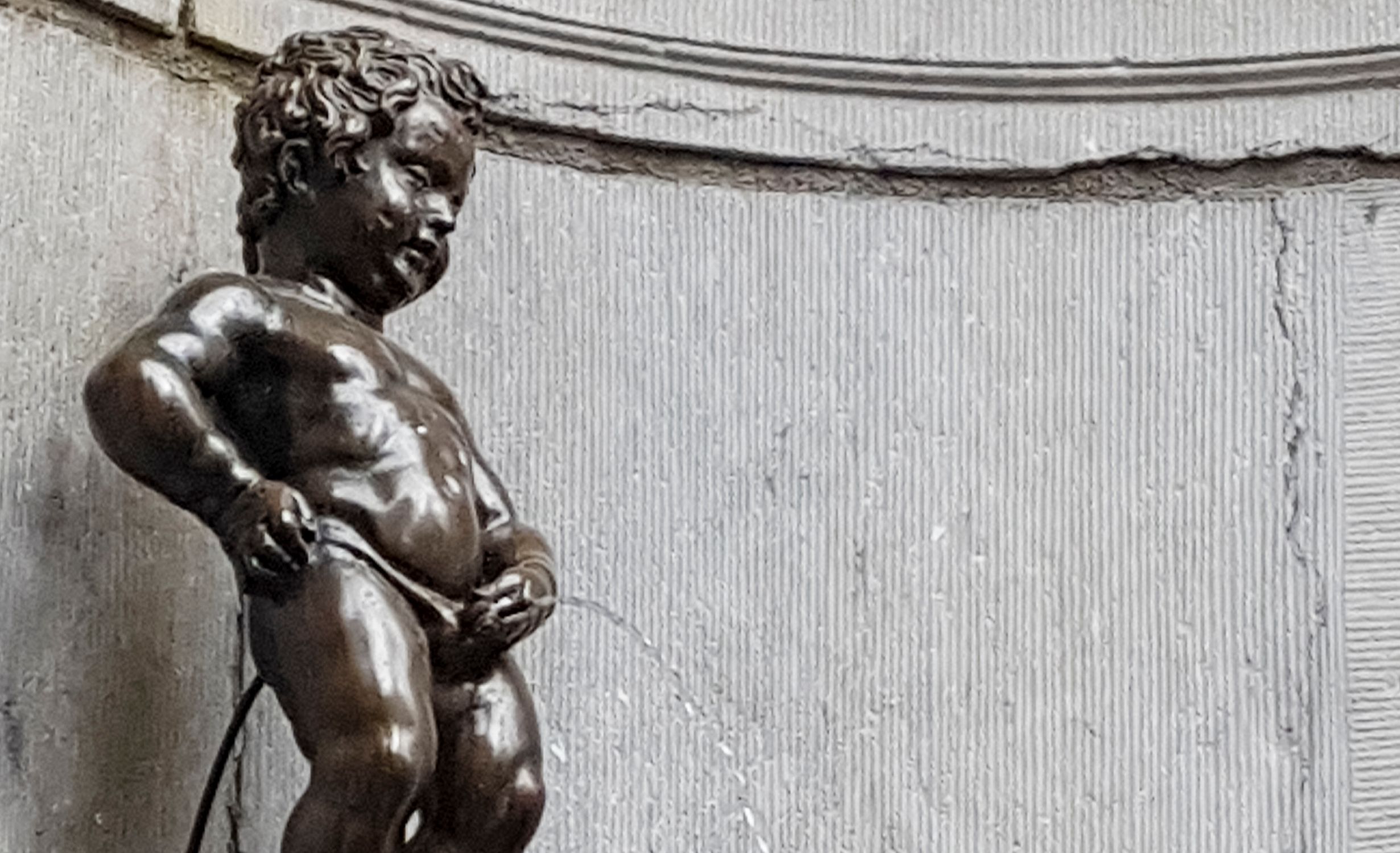 Manneken Pis Statue in Brüssel 