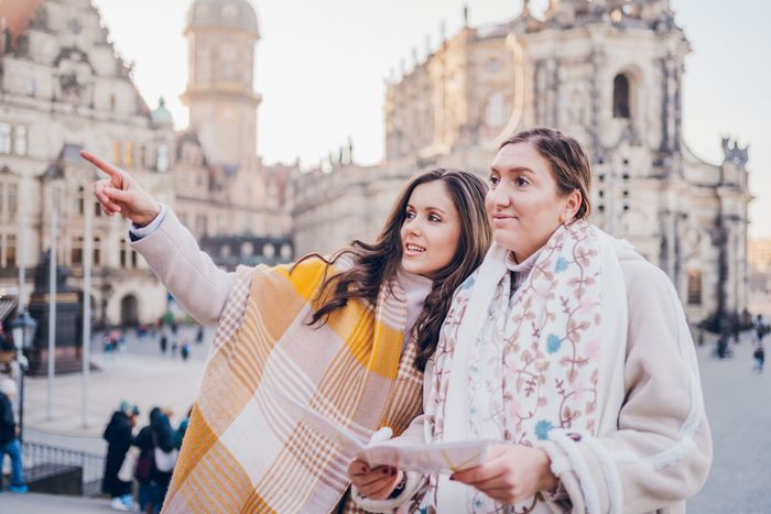 Freundinnen in Dresden