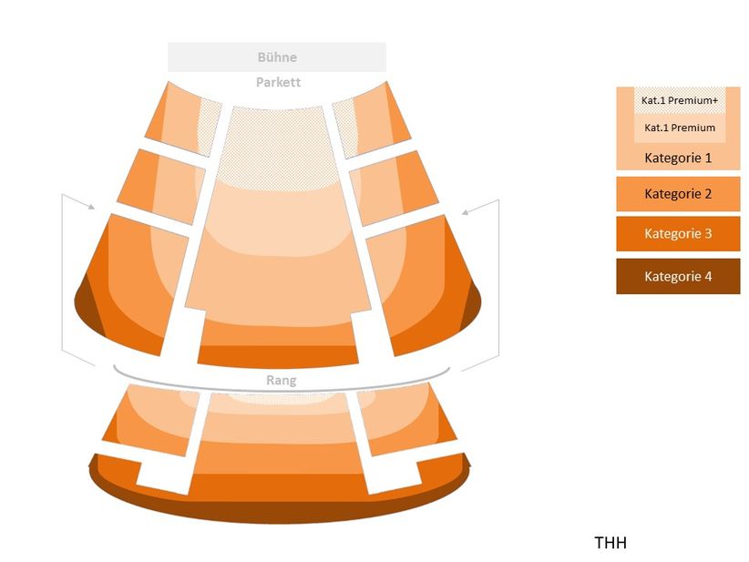 Hamburg. Theater im Hafen - Saalplan