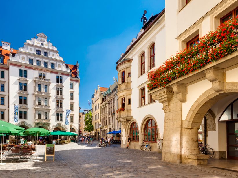 Fußgängerzone in Münchner Innenstadt