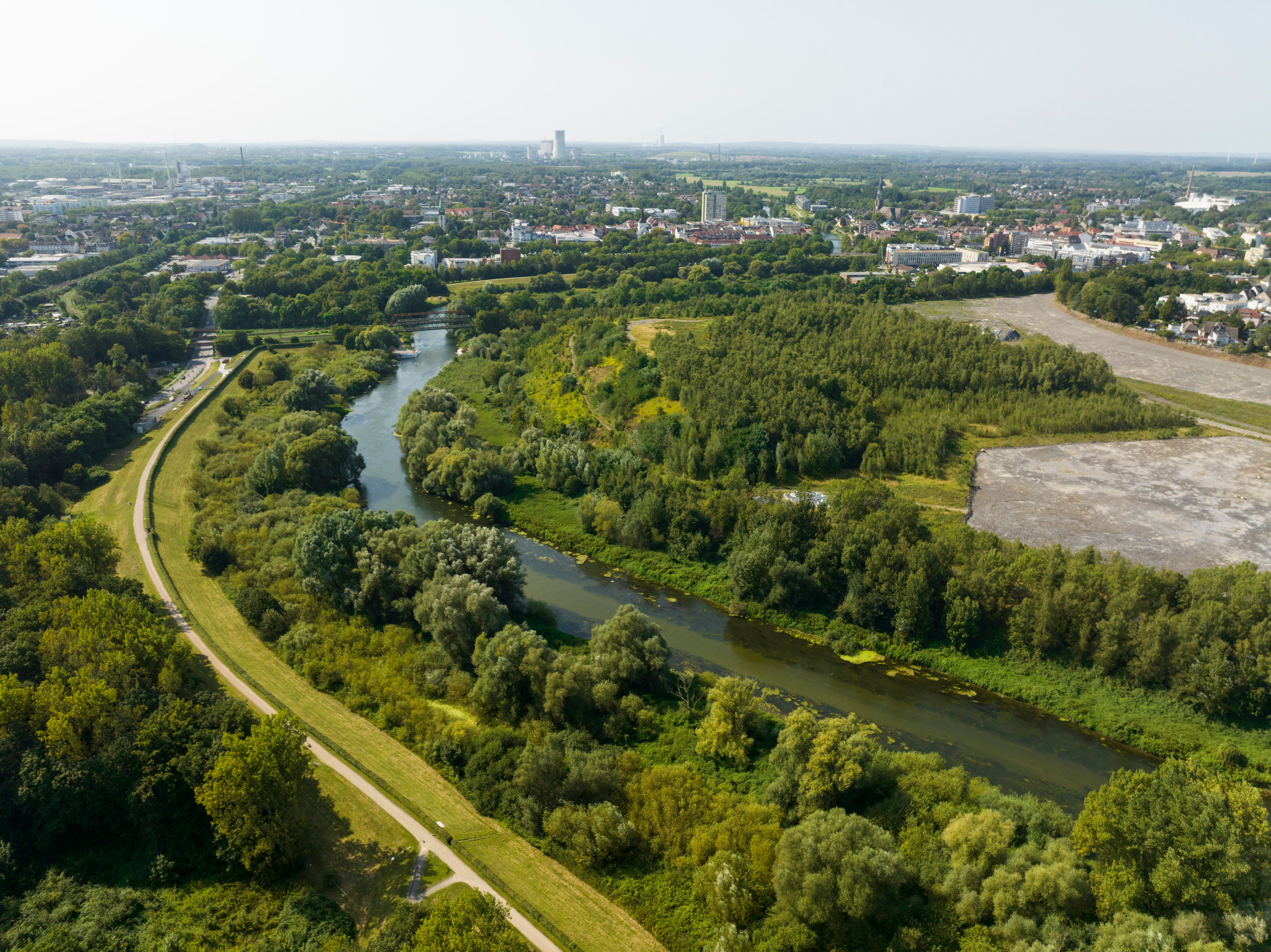 Landschaftspark Lünen von oben