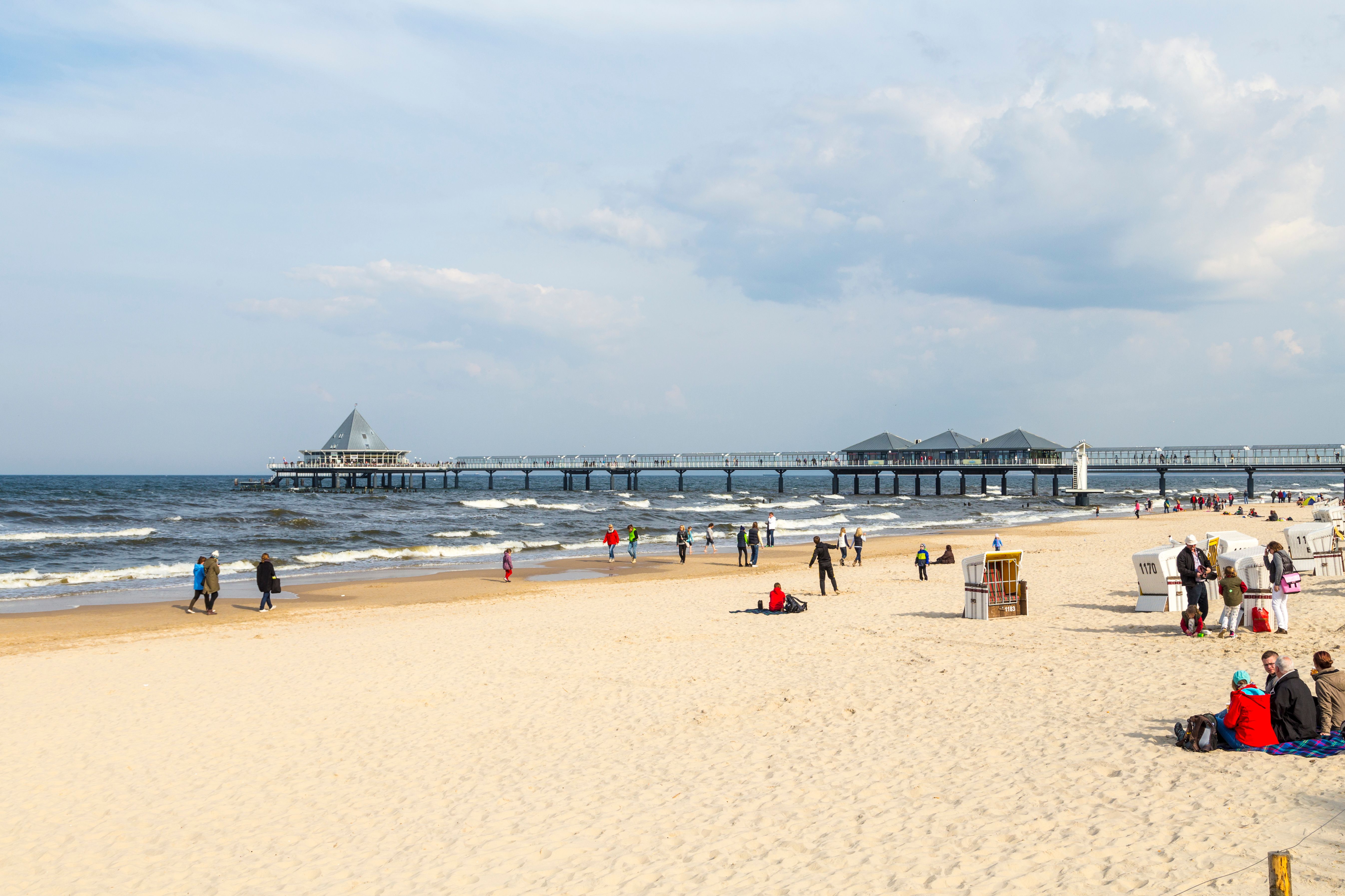 Breiter Sandstrand im Seebad Ahlbeck