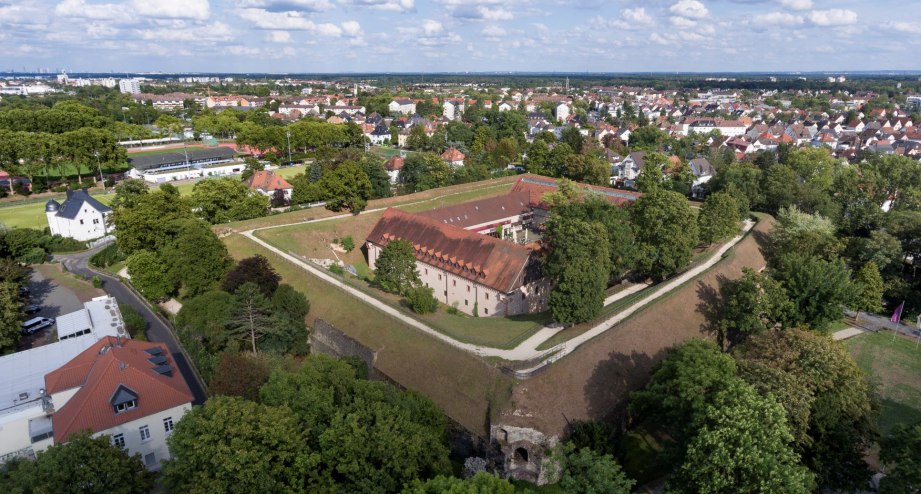 Luftaufnahme der Rüsselsheimer Festung, © Stadt Rüsselsheim am Main / Foto: Frank Hüter