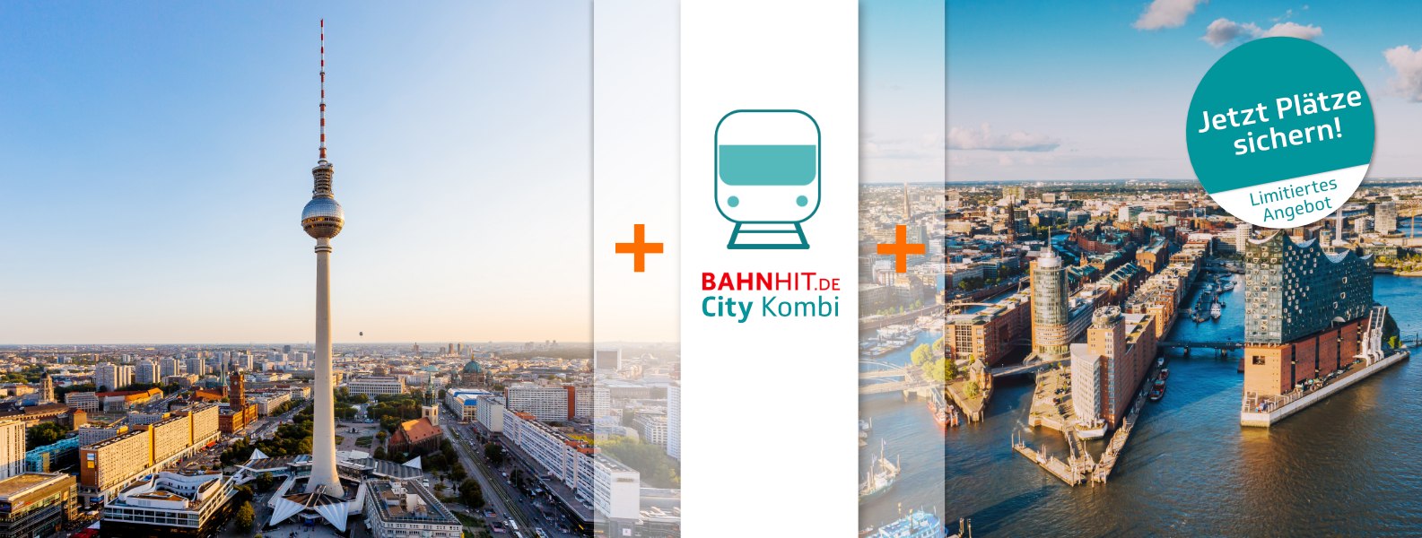 HeroImage_Bahnhit-City-Kombi-B-HH_Berlin, © GettyImages, Alexander Spatari &amp; Hamburg GettyImages, Nikada
