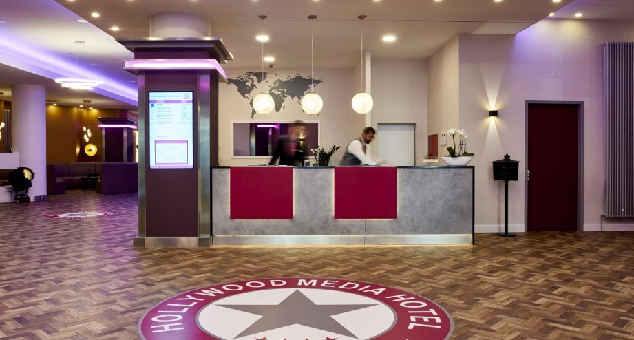 Lobby Hollywood Media Hotel Berlin, © Fotograf: Swen Siewert