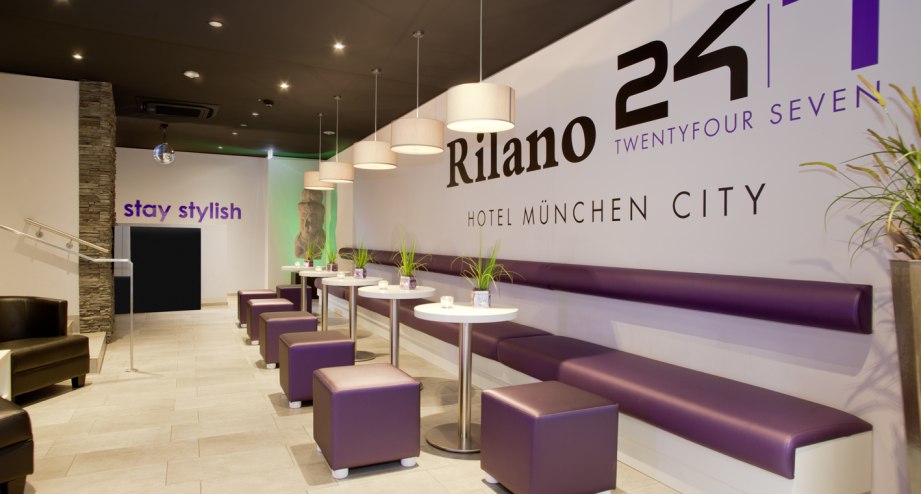 Lobby, © Rilano 24|7 Hotel München City, Fotografin: Nell Jones, Jones Art