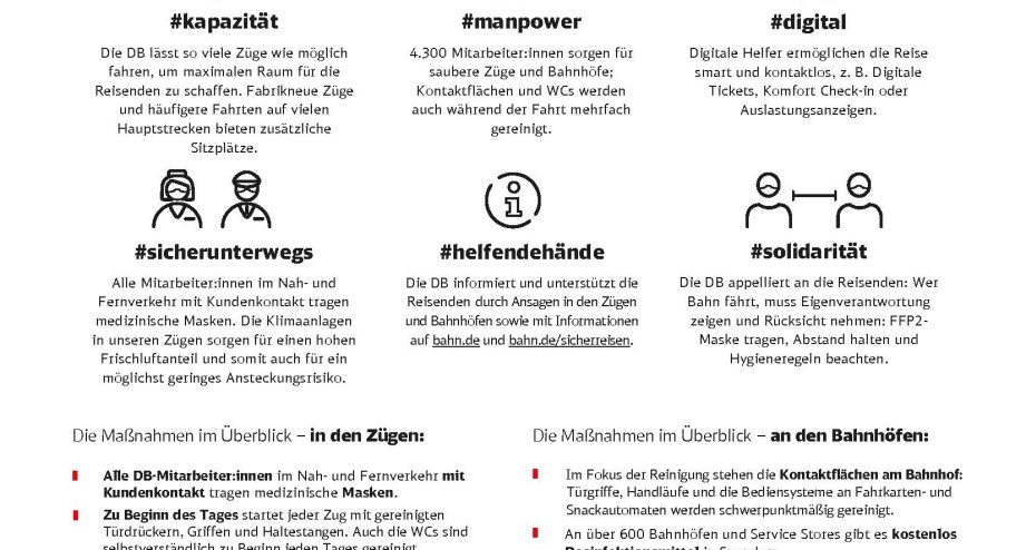 Hygieneregeln, © Deutsche Bahn