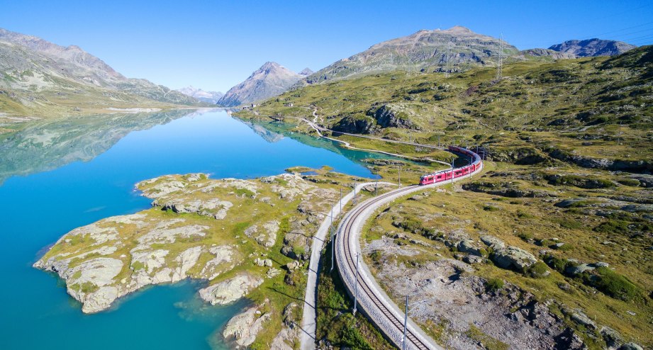 Bernina Express weißer See, © Bernina Express