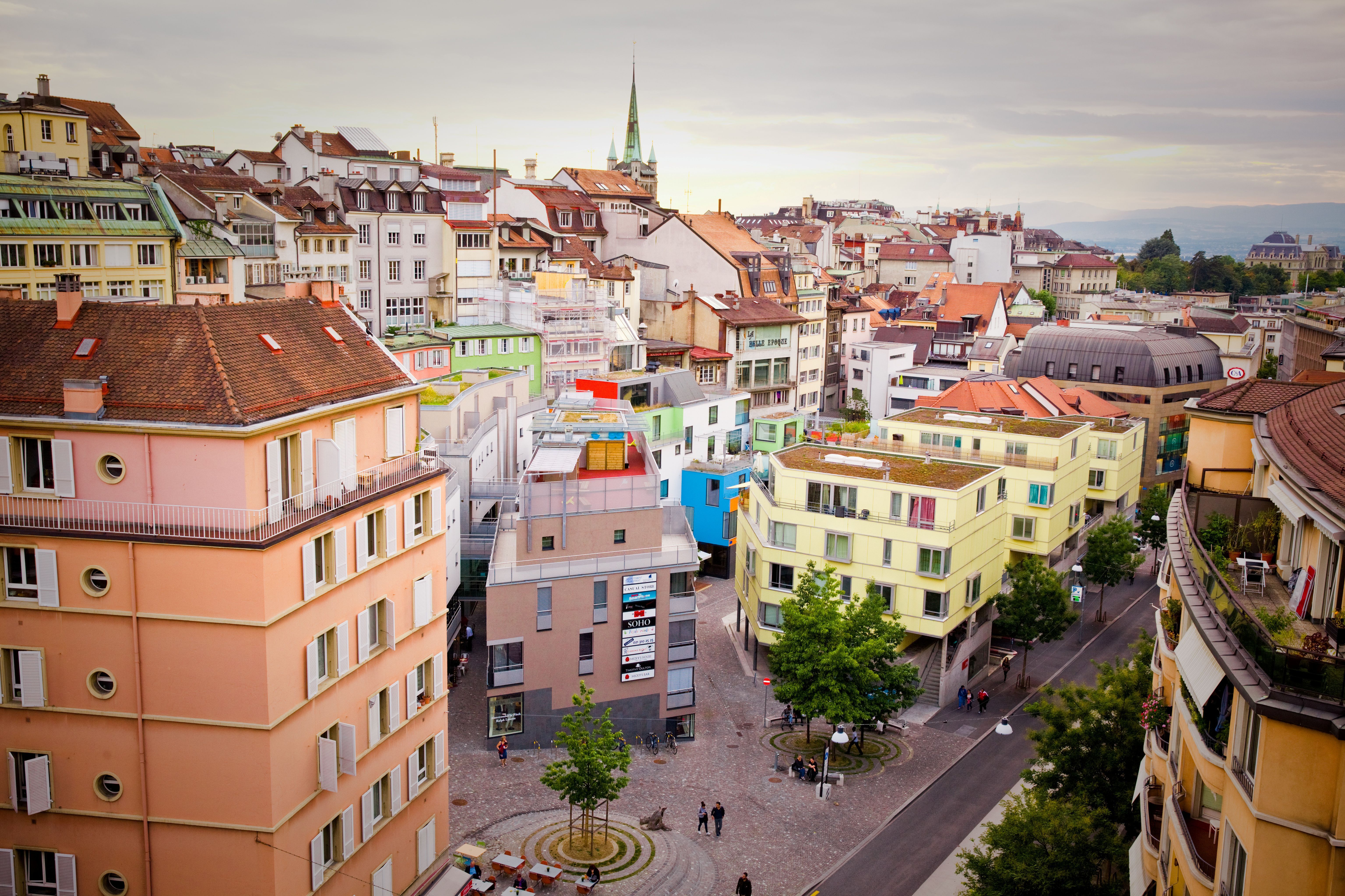 Stadtteil Rotillon aus der Vogelperspektive