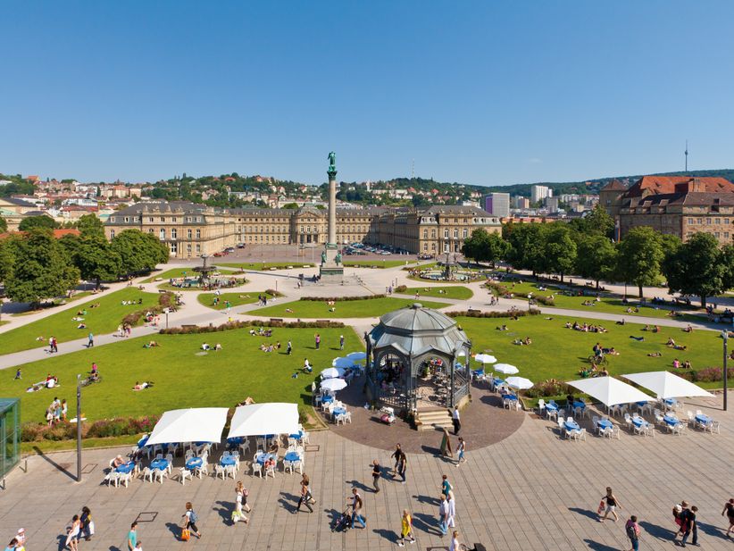 Schlossplatz in Stuttgart