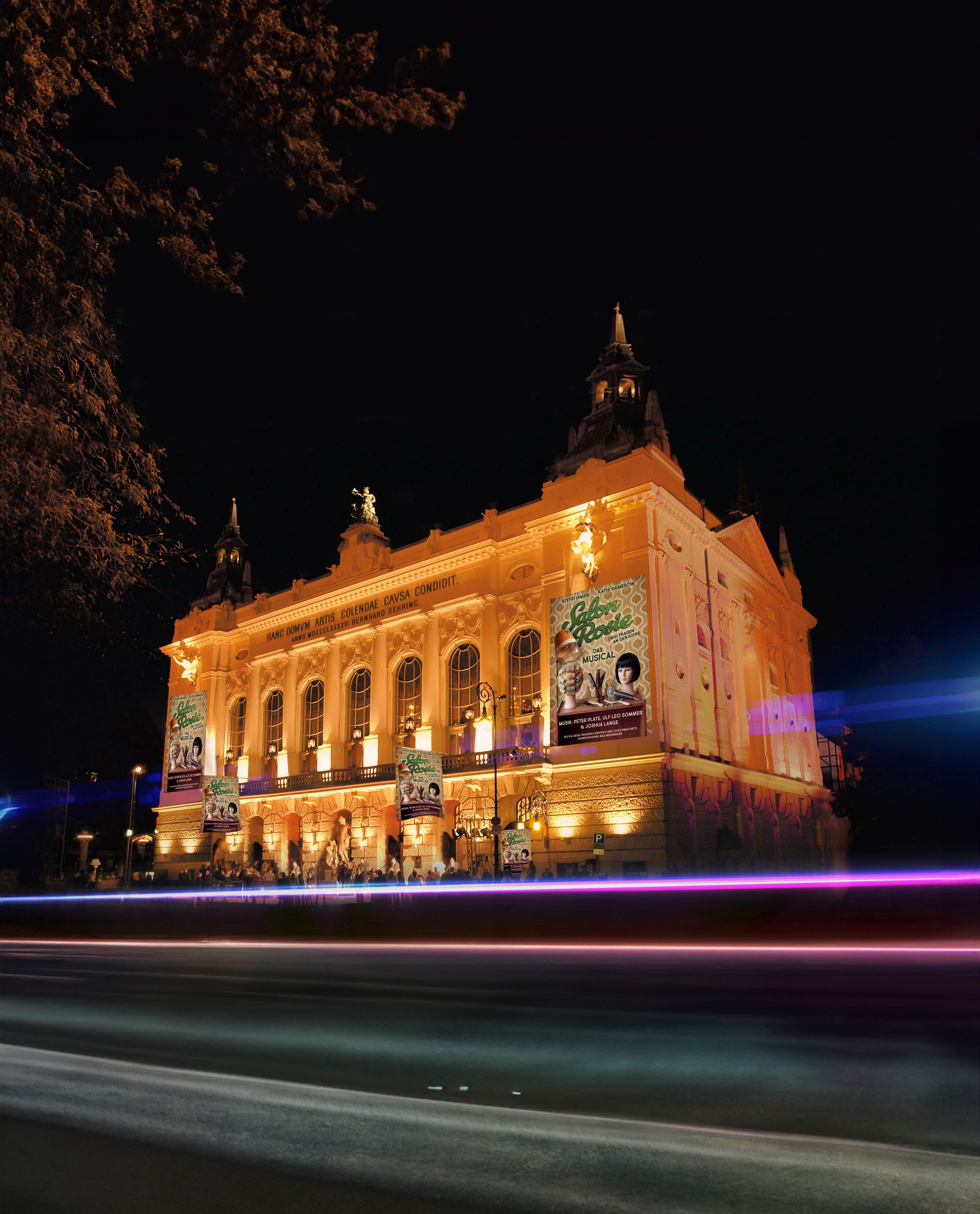 Salon Rosie Plakate am Theater des Westens