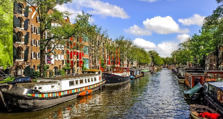 Amsterdam-Grachten-Wasserstrasse, © Pixabay