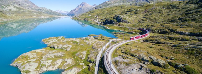 Bernina Express weißer See, © Bernina Express