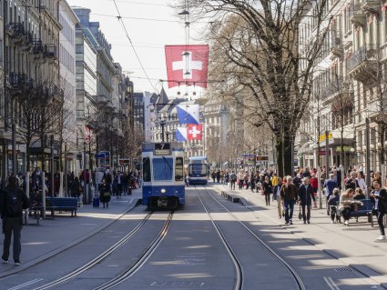 Bahnhofstraße in Zürich, © getty, Foto: Brigitte Blättler