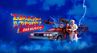 Poster des Musicals Zurück in die Zukunft – Das Musical mit den Hauptfiguren Marty McFly und Doc Brown. Quer