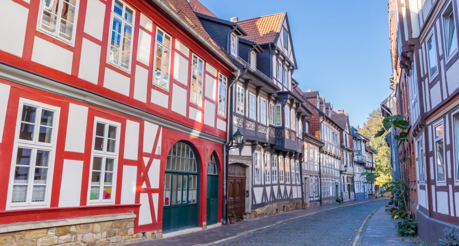 Fachwerkhäuser in der Altstadt von Hildesheim - BAHNHIT.DE, © Getty, Foto: Marc Venema