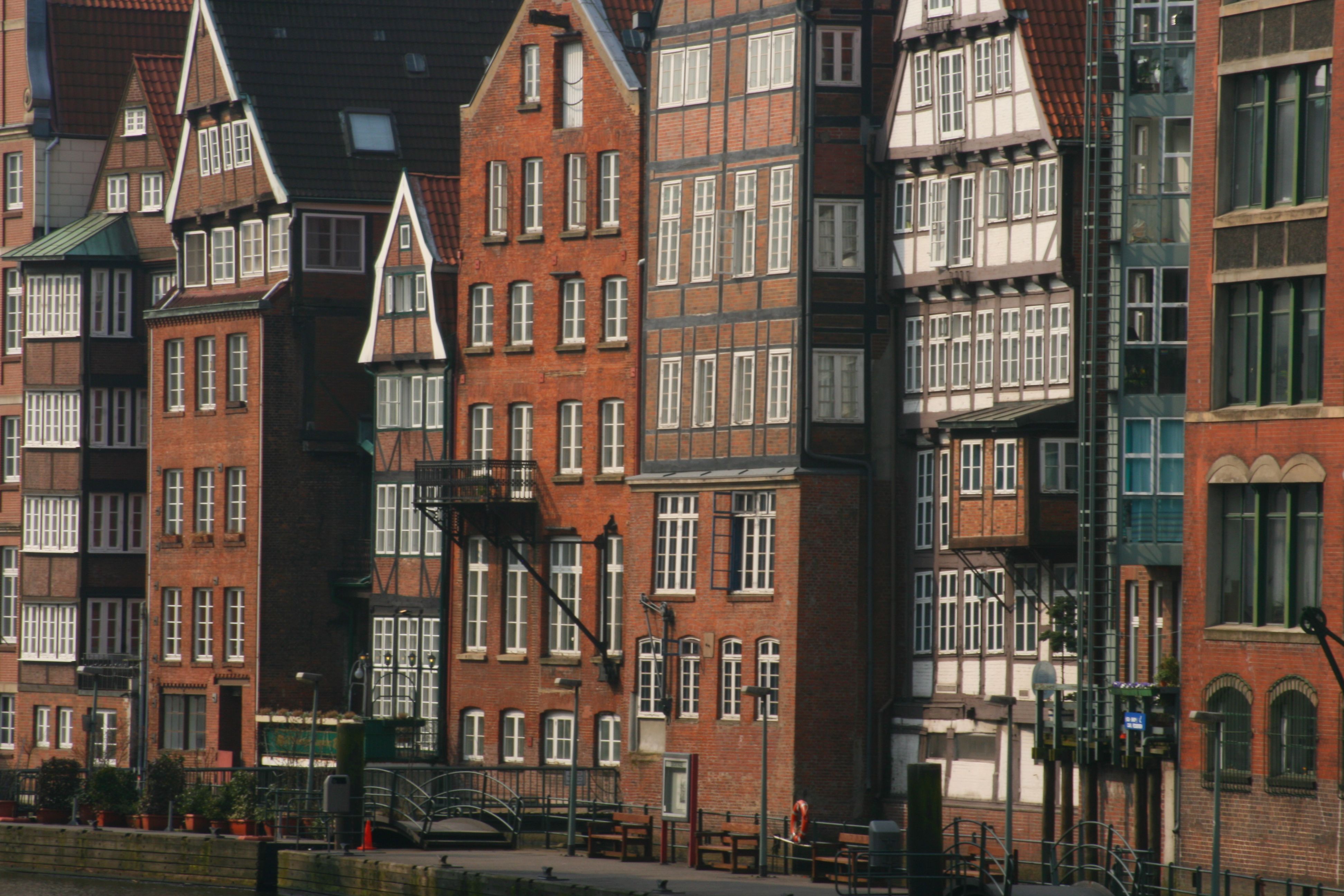 Backsteinhäuser der Speicherstadt in Hamburg