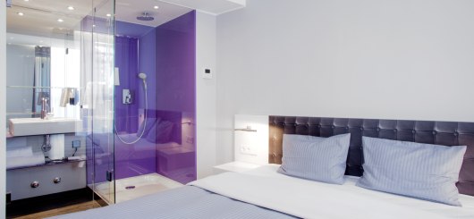 Doppelzimmer, © Rilano 24|7 Hotel München City, Fotografin: Nell Jones, Jones Art