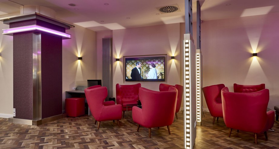 Lobby Hollywood Media Hotel Berlin, © Fotograf: Swen Siewert