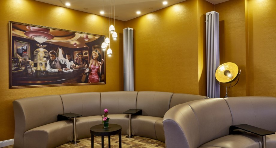 Lobby Hollywood Media Hotel Berlin, © Fotograf: Swen Siewert