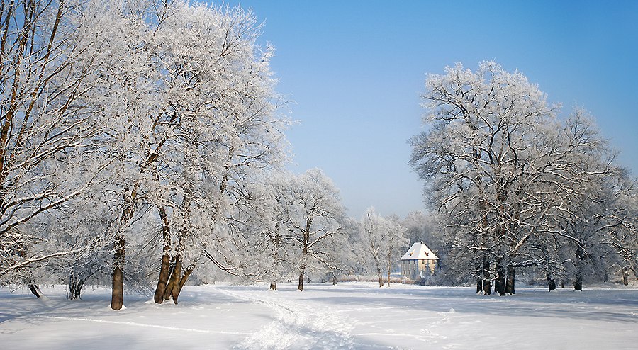 Park an der Ilm im Winter - BAHNHIT.DE, © weimar GmbH, Foto: Matthias Eckert