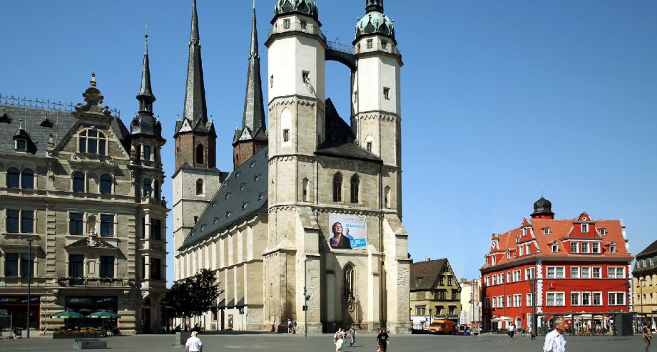 Die Marktkirche von Halle (Saale) - BAHNHIT.DE, © Stadt Halle (Saale), Foto: Thomas Ziegler