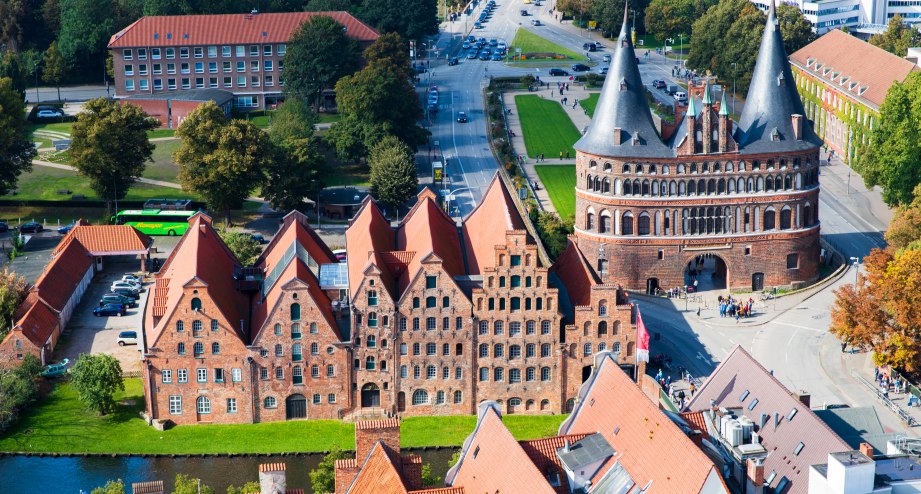 Lübeck von oben, © Getty Images Lutz Aschoff / EyeEm; 