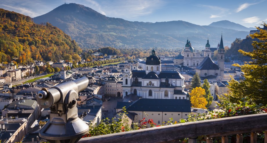 Salzburg Fernglas Panorama, © Getty Images Jorg Greuel